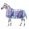 View Item Breyer Classics 61062 Horse Blanket & Halter - Blue/Lilac/Pink Check